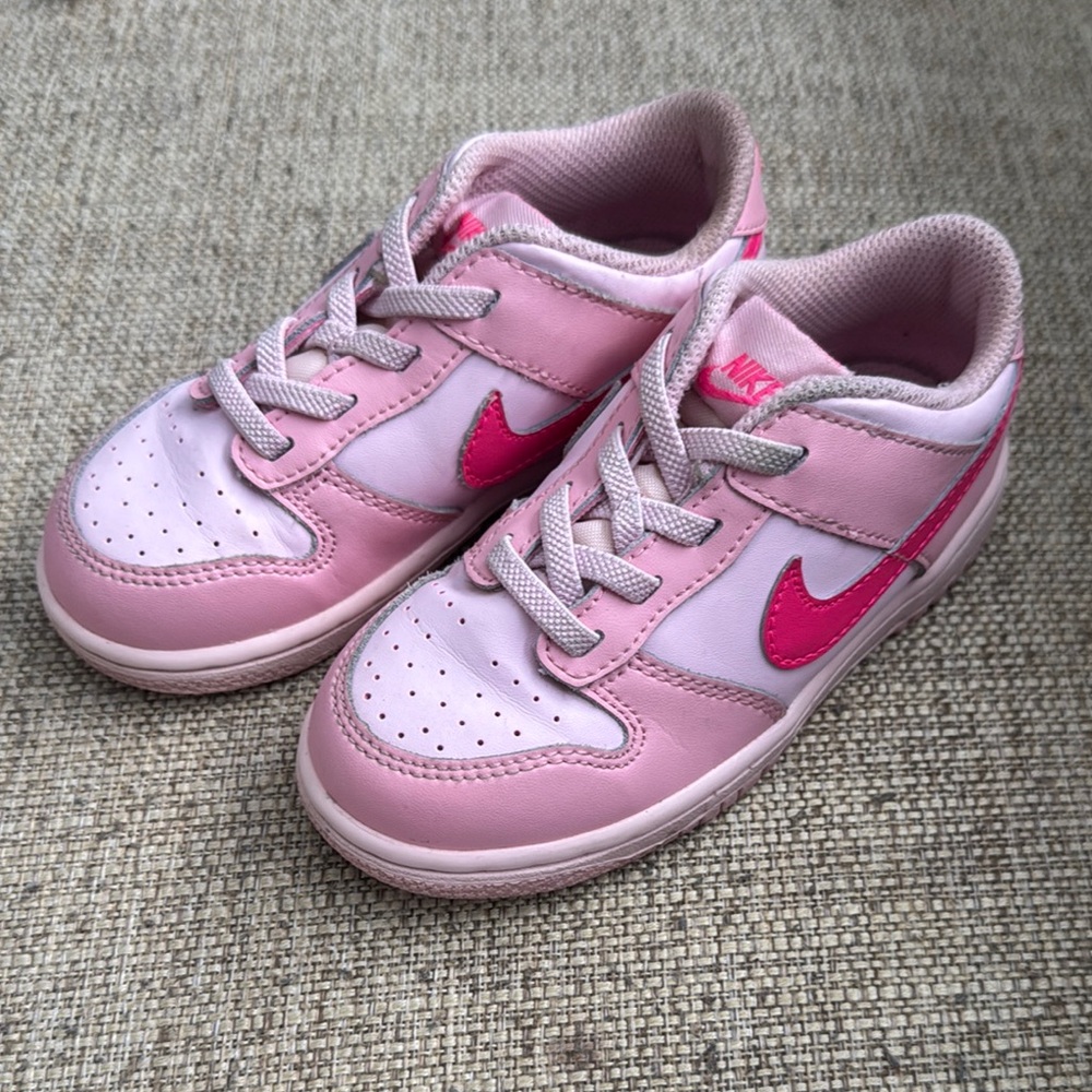 Nike Kids Light Pink and Fuchsia Sneakers